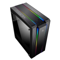 POWER BOOST VK-G3901S USB3.0 SİYAH RAİNBOW RGB KASA (Power yok) - 1